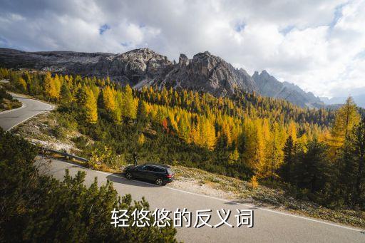 轻悠悠的反义词