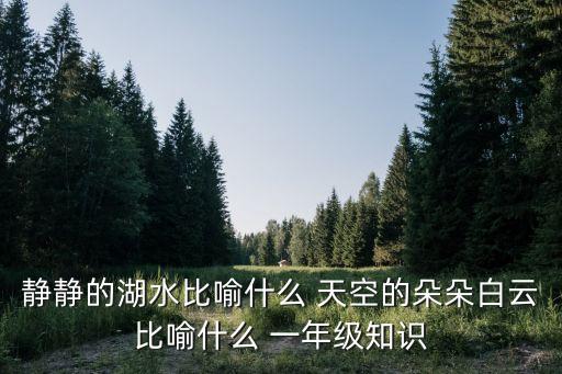 静静的湖水比喻什么 天空的朵朵白云比喻什么 一年级知识
