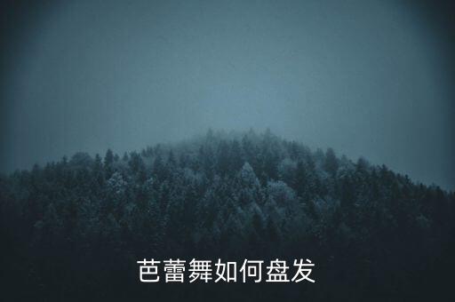 芭蕾舞如何盘发