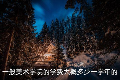 一般美术学院的学费大概多少一学年的
