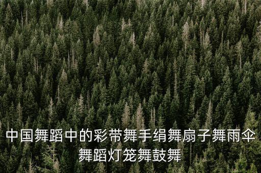 中国舞蹈中的彩带舞手绢舞扇子舞雨伞舞蹈灯笼舞鼓舞