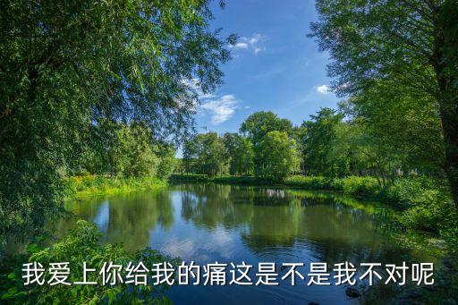 爱上你给的痛讲什么，我爱上你给我的痛这是不是我不对呢