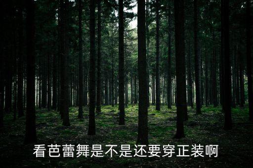看芭蕾舞是不是还要穿正装啊