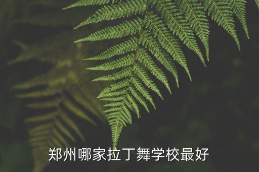 郑州拉丁舞学校排名，郑州比较有名的舞蹈学校是哪家呢