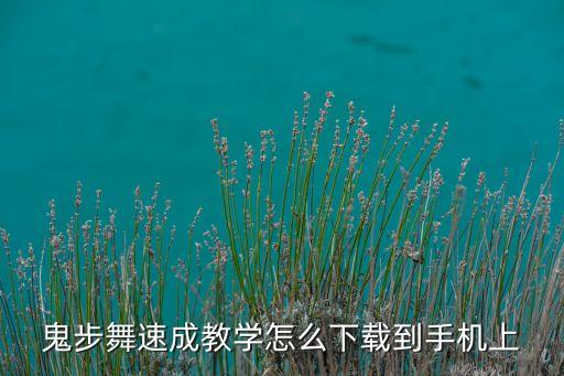 学鬼步下载什么软件，有什么软件能自学鬼步舞