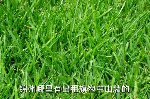 锦州哪里有出租旗袍中山装的
