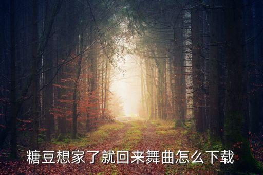 糖豆想家了就回来舞曲怎么下载