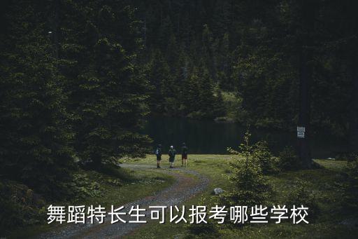 舞蹈特长生可以报考哪些学校