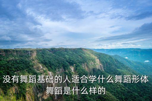 没有舞蹈基础的人适合学什么舞蹈形体舞蹈是什么样的