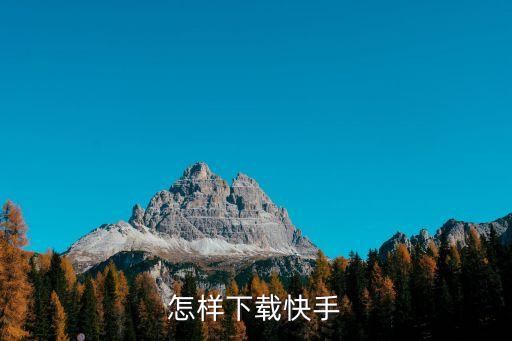 怎样下载快手