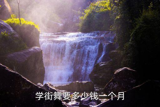小孩学舞蹈一个月多少钱，学breaking 一个月大概多少钱