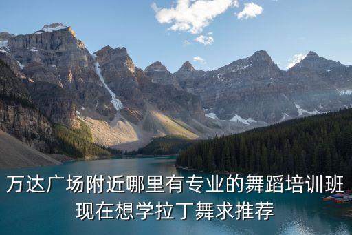 万达广场附近哪里有专业的舞蹈培训班现在想学拉丁舞求推荐