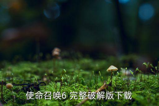 使命召唤6 完整破解版下载