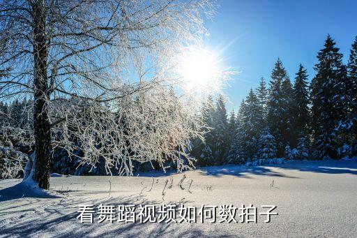 看舞蹈视频如何数拍子