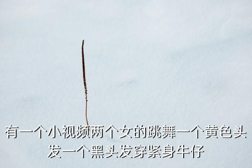 有一个小视频两个女的跳舞一个黄色头发一个黑头发穿紧身牛仔