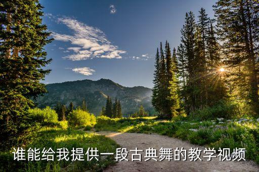 古典舞蹈完整版教学视频教程，谁能给我提供一段古典舞的教学视频
