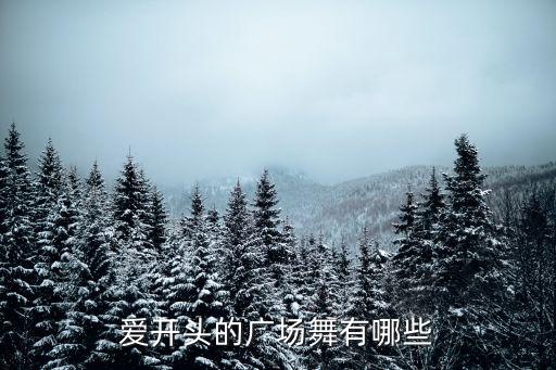 爱开头的广场舞有哪些