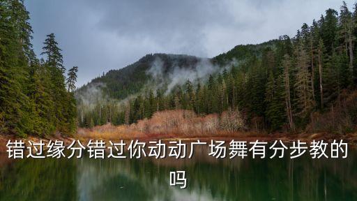 错过缘分错过你动动广场舞有分步教的吗