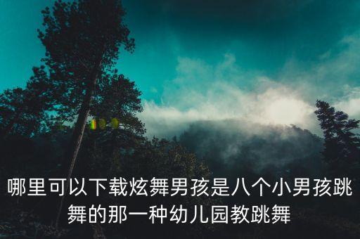 炫酷男孩幼儿舞蹈视频完整版，中班舞蹈酷炫男孩的主题歌是什么