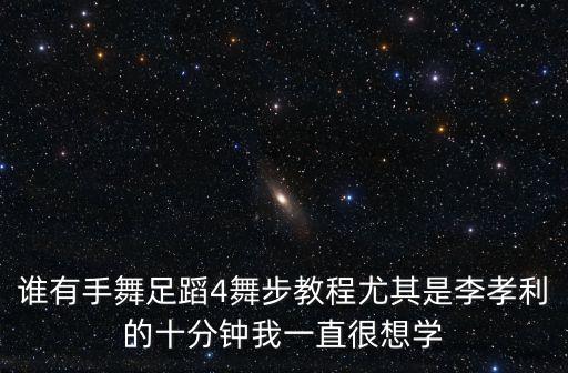 谁有手舞足蹈4舞步教程尤其是李孝利的十分钟我一直很想学