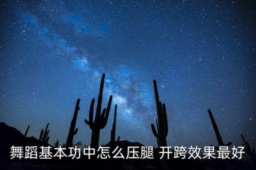 舞蹈基本功中怎么压腿 开跨效果最好
