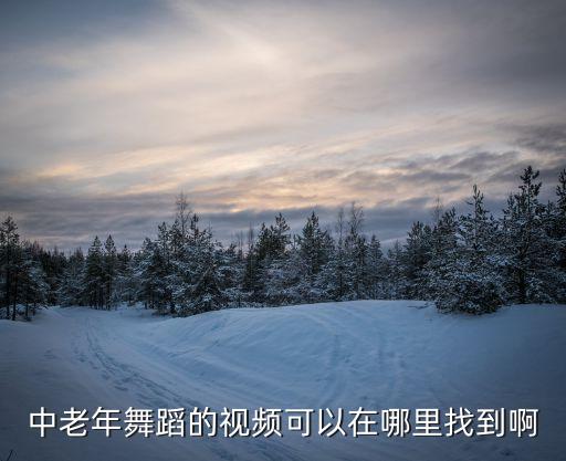 中老年舞蹈的视频可以在哪里找到啊
