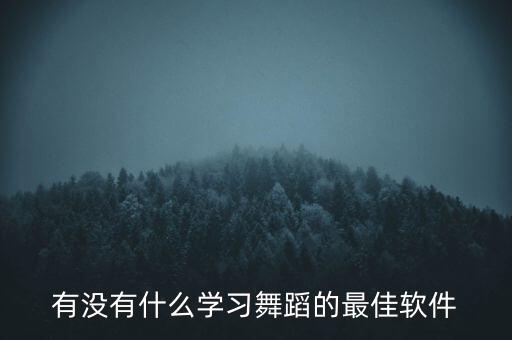 有没有什么学习舞蹈的最佳软件