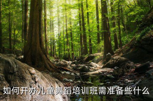 如何开办儿童舞蹈培训班需准备些什么