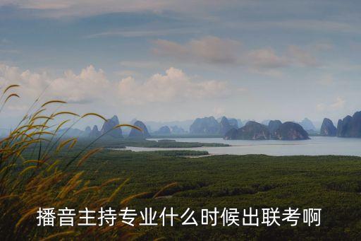 河北播音主持有联考吗，对河北考生播音主持专业采用联考成绩的学校有哪些
