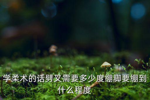 学柔术的话劈叉需要多少度绷脚要绷到什么程度