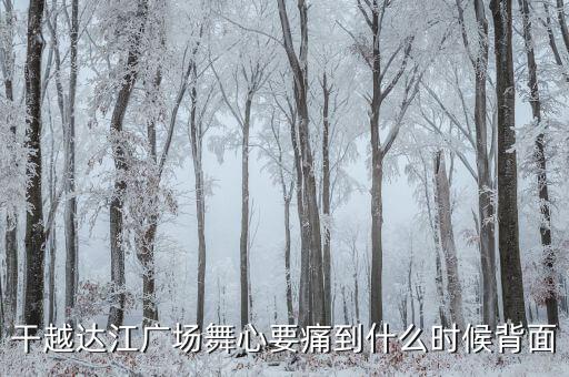 干越达江广场舞心要痛到什么时候背面