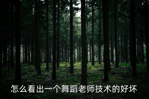 如何看舞蹈老师专不专业，怎样判断培训班教的芭蕾专不专业