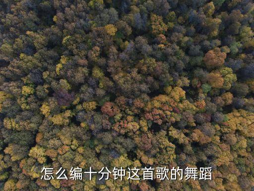 怎么编十分钟这首歌的舞蹈