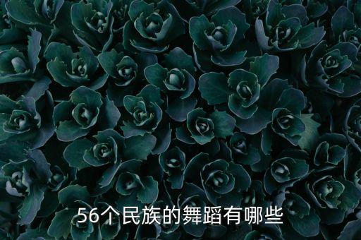 56个民族的舞蹈有哪些