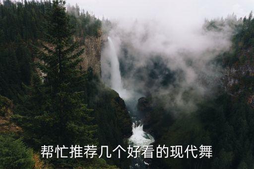 帮忙推荐几个好看的现代舞