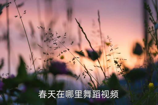 春天在哪里舞蹈视频