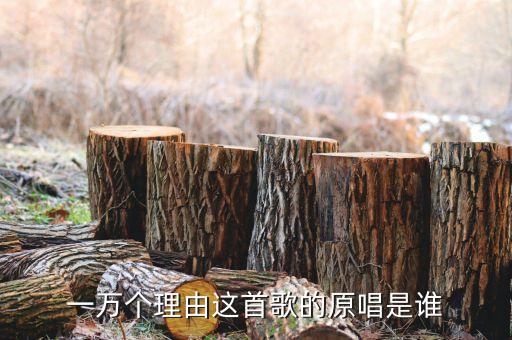 一万个理由这首歌的原唱是谁