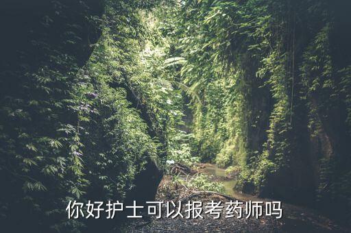 你好护士可以报考药师吗