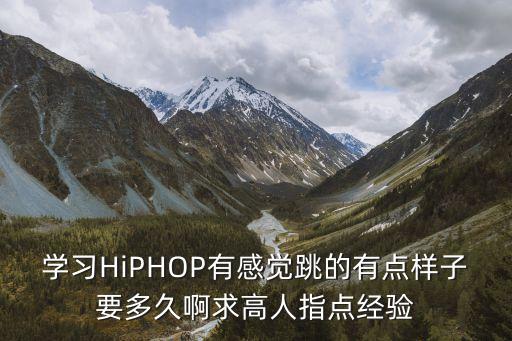 跳街舞多久有感觉，学习HiPHOP有感觉跳的有点样子要多久啊求高人指点经验