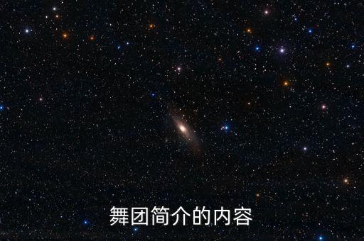 舞团简介的内容