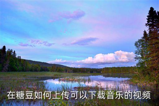 在糖豆如何上传可以下载音乐的视频