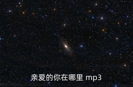 亲爱的你在哪里 mp3