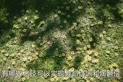 舞蹈机构怎么运营的，如何经营好舞蹈培训中心