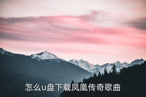 d丿舞曲凤凰传说怎么下载，怎么u盘下载凤凰传奇歌曲