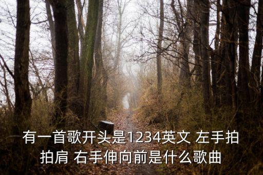 有一首歌开头是1234英文 左手拍拍肩 右手伸向前是什么歌曲