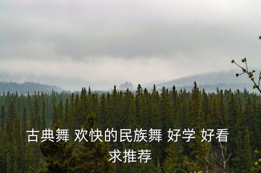古典舞 欢快的民族舞 好学 好看 求推荐