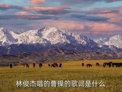 林俊杰唱的曹操的歌词是什么