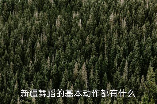 新疆舞蹈的基本动作都有什么