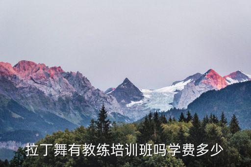 拉丁舞练培训费用多少，拉丁舞有教练培训班吗学费多少