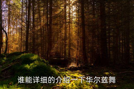 谁能详细的介绍一下华尔兹舞